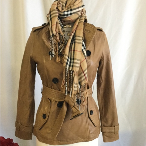 COACH ALEXIS Leather Short Trench Coat 86434 Dylan - Picture 5 of 8
